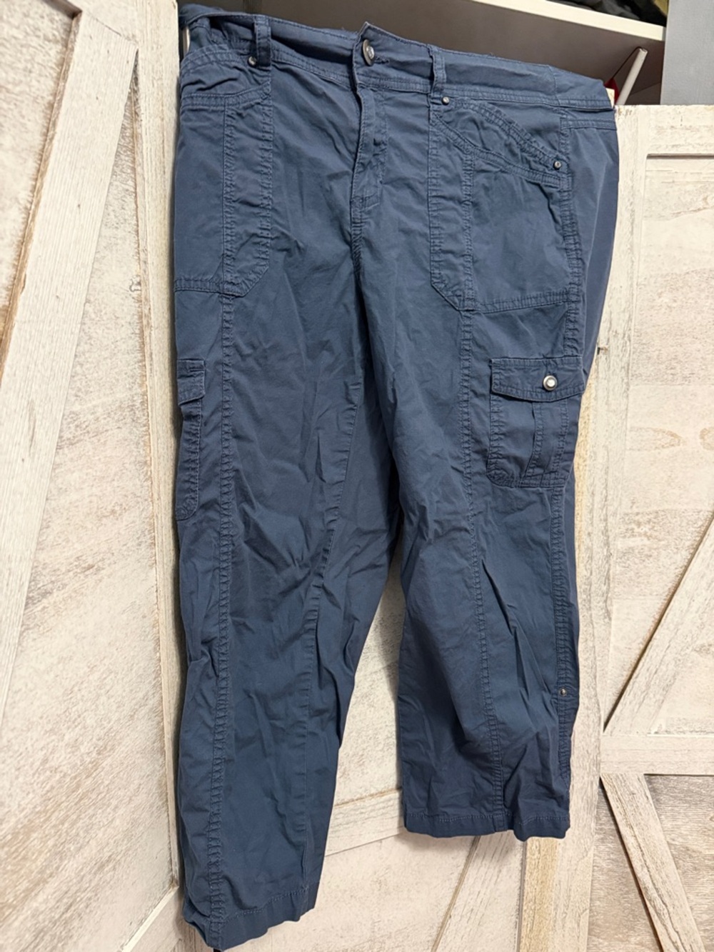 Style & Co. Navy Utility Cargo Capris